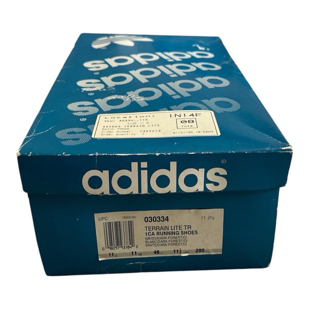 Adidas Shoe Box Vintage 1996 Blue White Terrain Lite 11 D Rare GUC